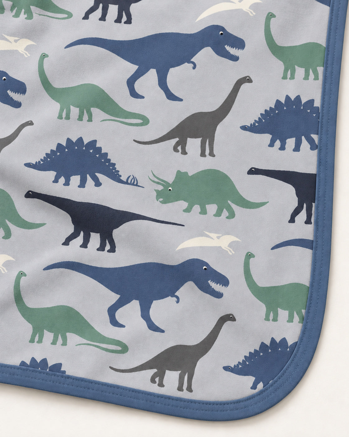 Dove Dino Museum receiving-blanket detail v2