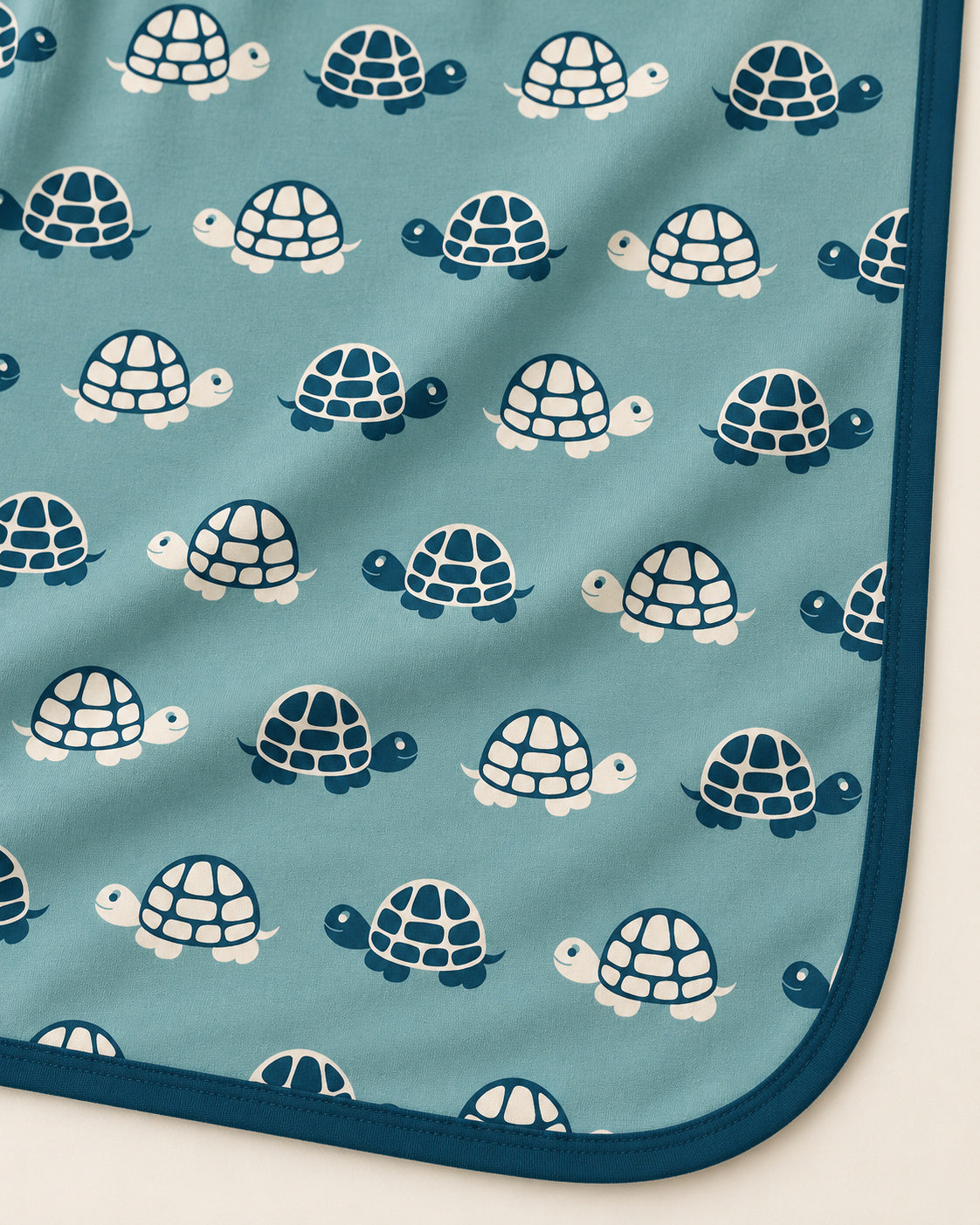 Jade Turtles receiving-blanket detail