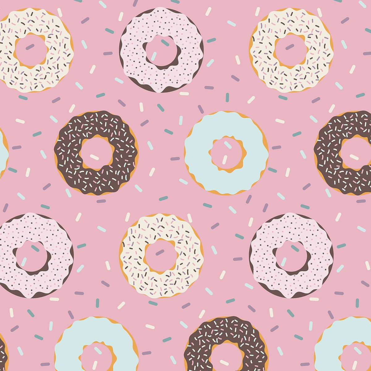 Cake Pop Donut and Sprinkle print-only swatch, exact artwork crop without palette labels or margins.