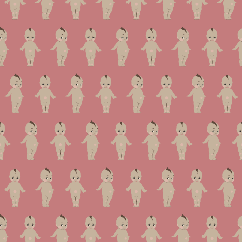 Desert Rose Baby Doll official print artwork swatch.