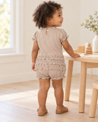 KICKEE Sweet Romper, Burlap