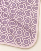 Lavender Flower Lattice receiving-blanket detail
