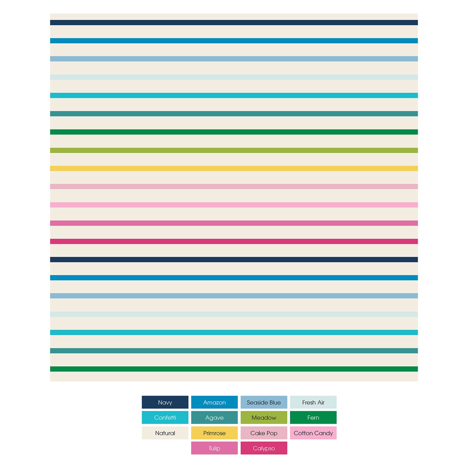 Women's Print Bikini Brief in Happy Stripe (331469)