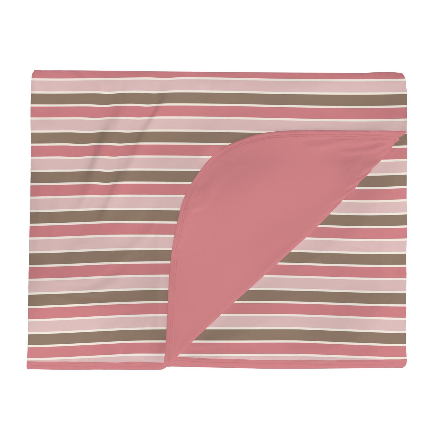 Print Double Layer Throw Blanket in Neapolitan Stripe (351832)