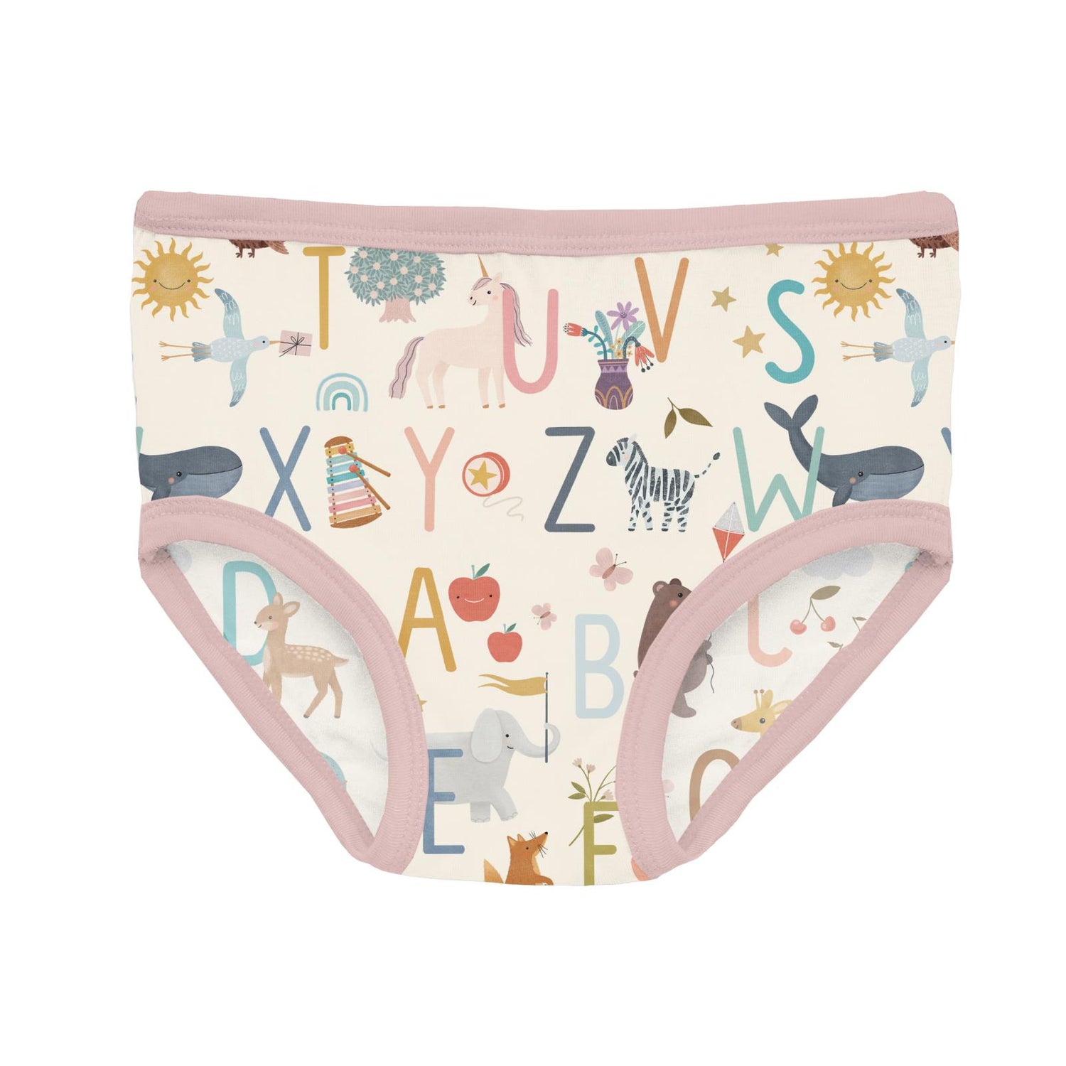 Print Girl's Underwear in Animal Alphabet (351593)