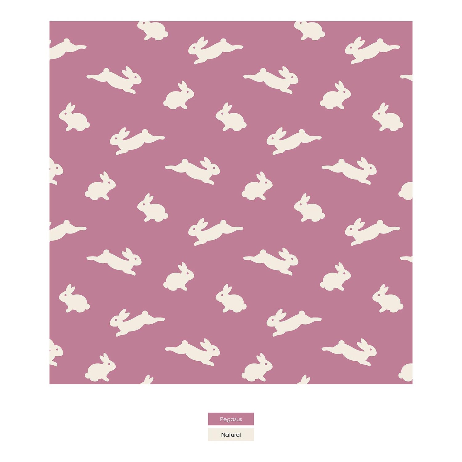 Print Classic Short Sleeve Swing Dress in Pegasus Bunny