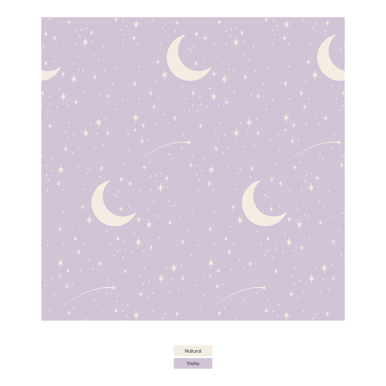 Print Convertible Sleeper with Zipper in Thistle Starry Sky & Moon (324579)