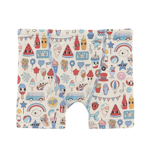 Print Boy's Boxer Brief in Party USA (361351)