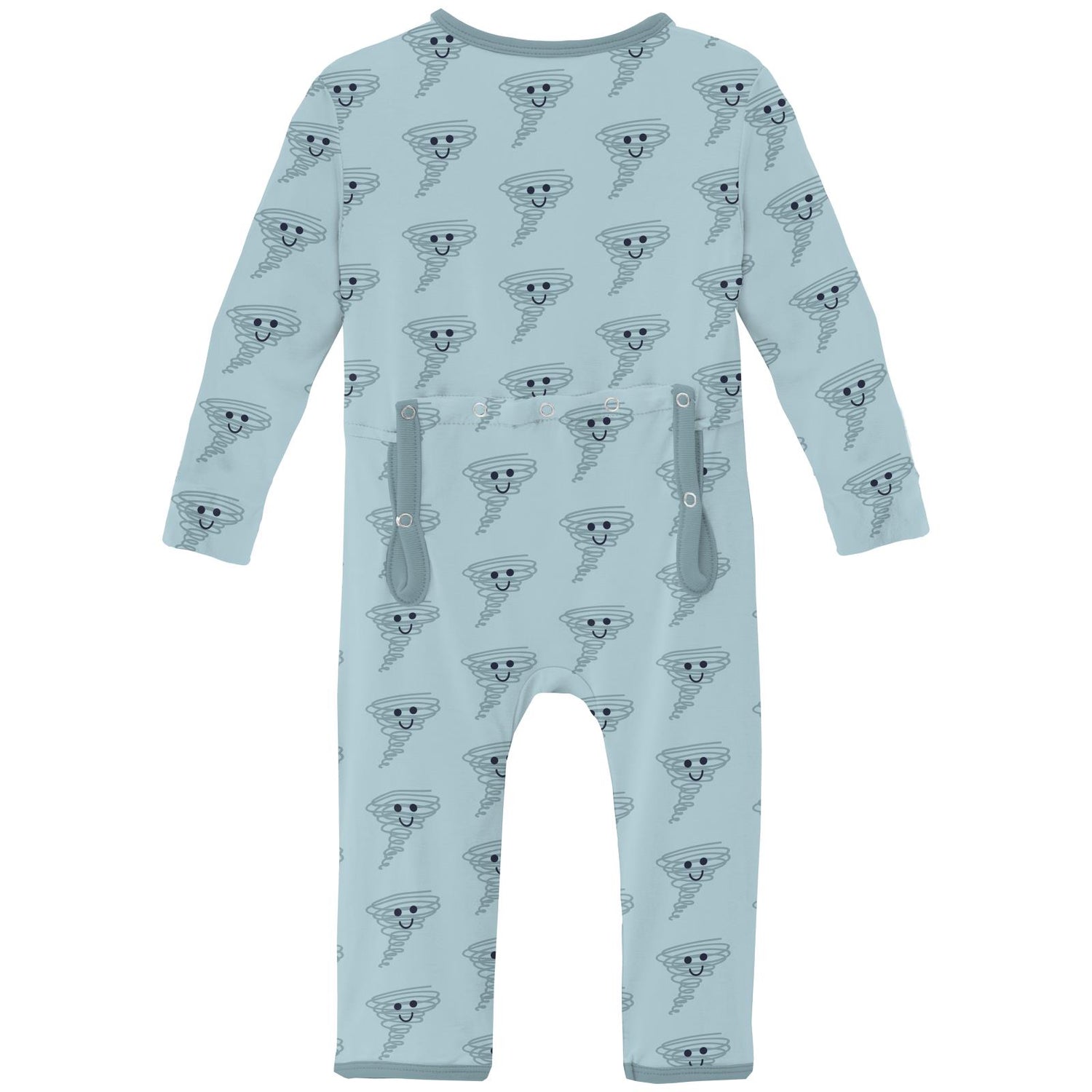 Print Coverall with 2 Way Zipper in Spring Sky Happy Tornado (335445)