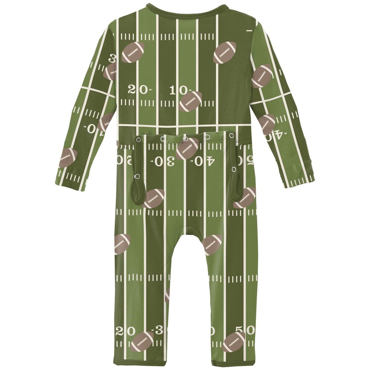 Print Coverall with 2 Way Zipper in Pesto Football (335208)
