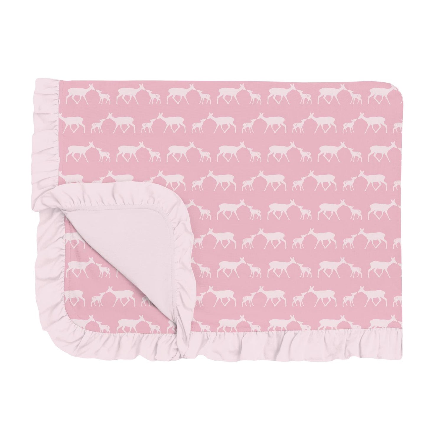 Print Ruffle Toddler Blanket in Cake Pop Doe & Fawn (320039)