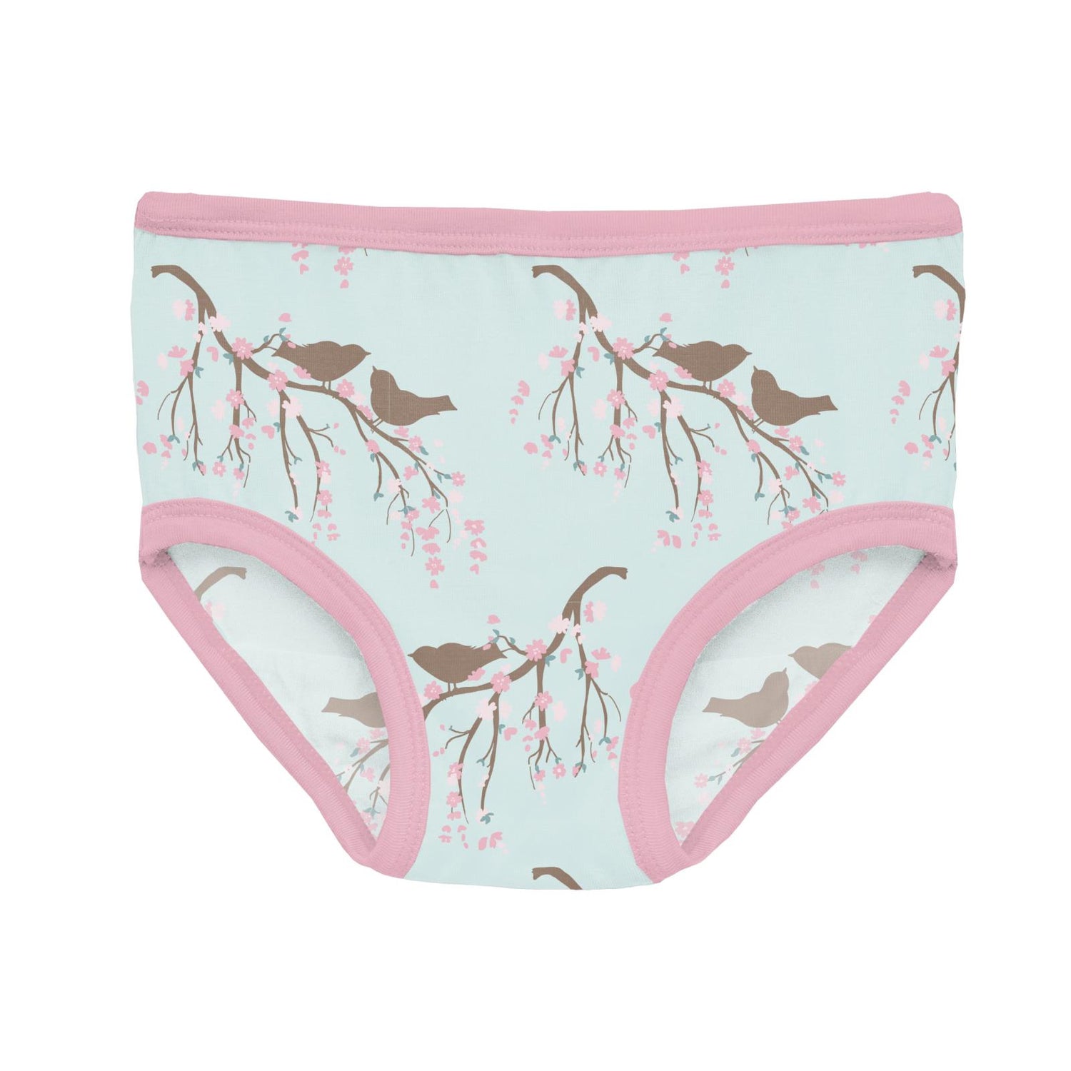 Print Girl's Underwear in Fresh Air Bird Branch (320155)