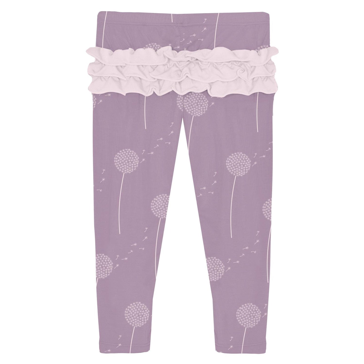 Print Ruffle Leggings in Lavender Dandelion Wish (321656)