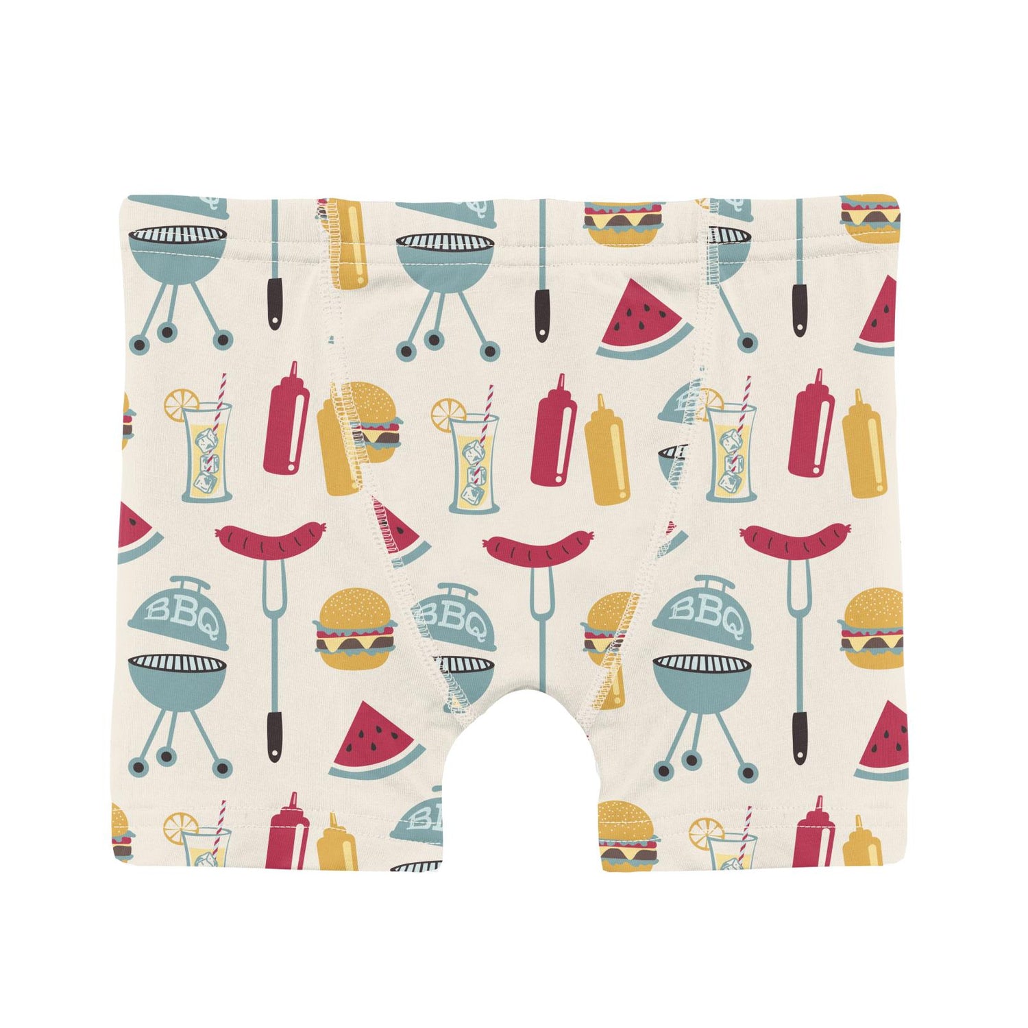 Print Boy's Boxer Brief in Natural BBQ (321661)