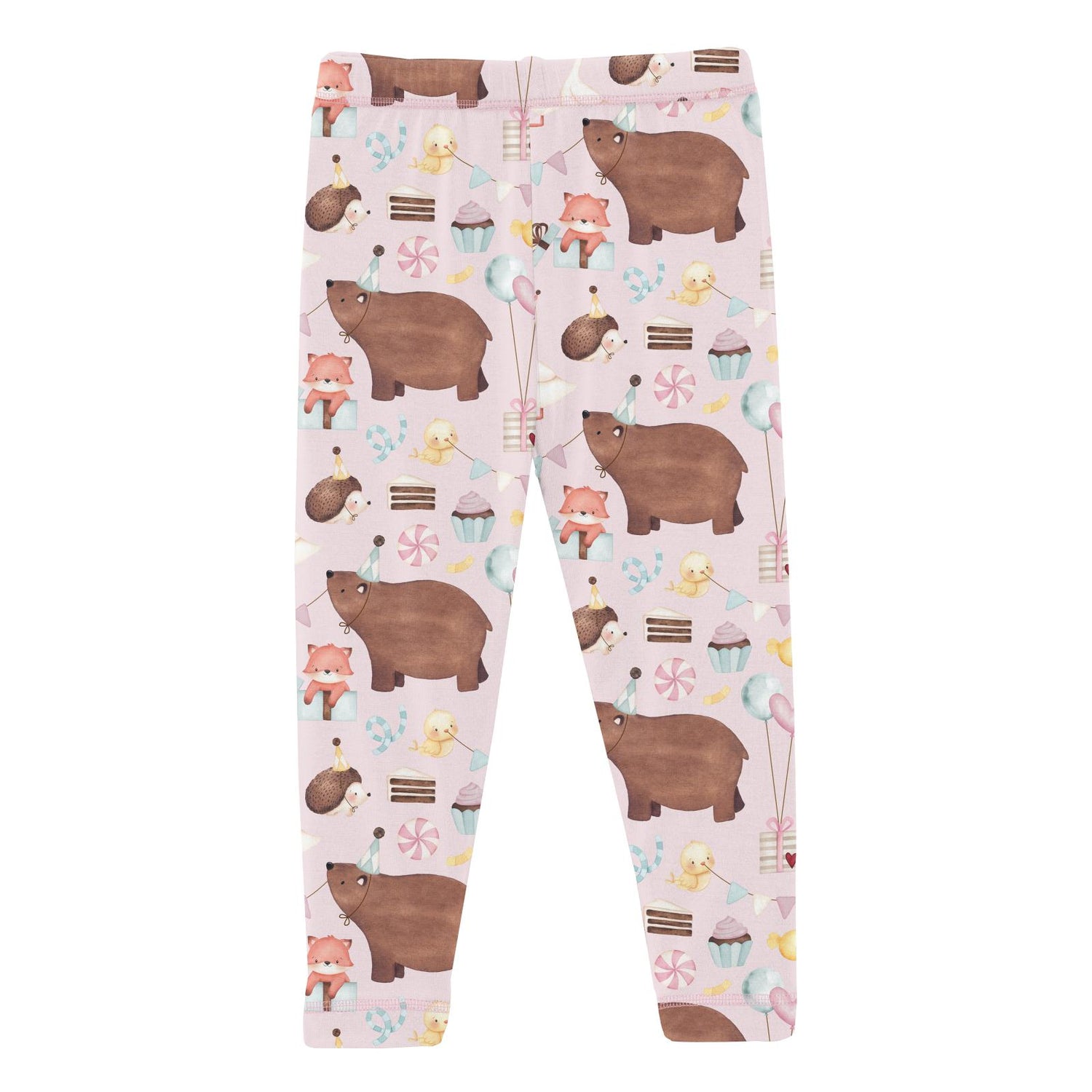 Print Ruffle Leggings in Shrinking Violet Forest Party (321750)