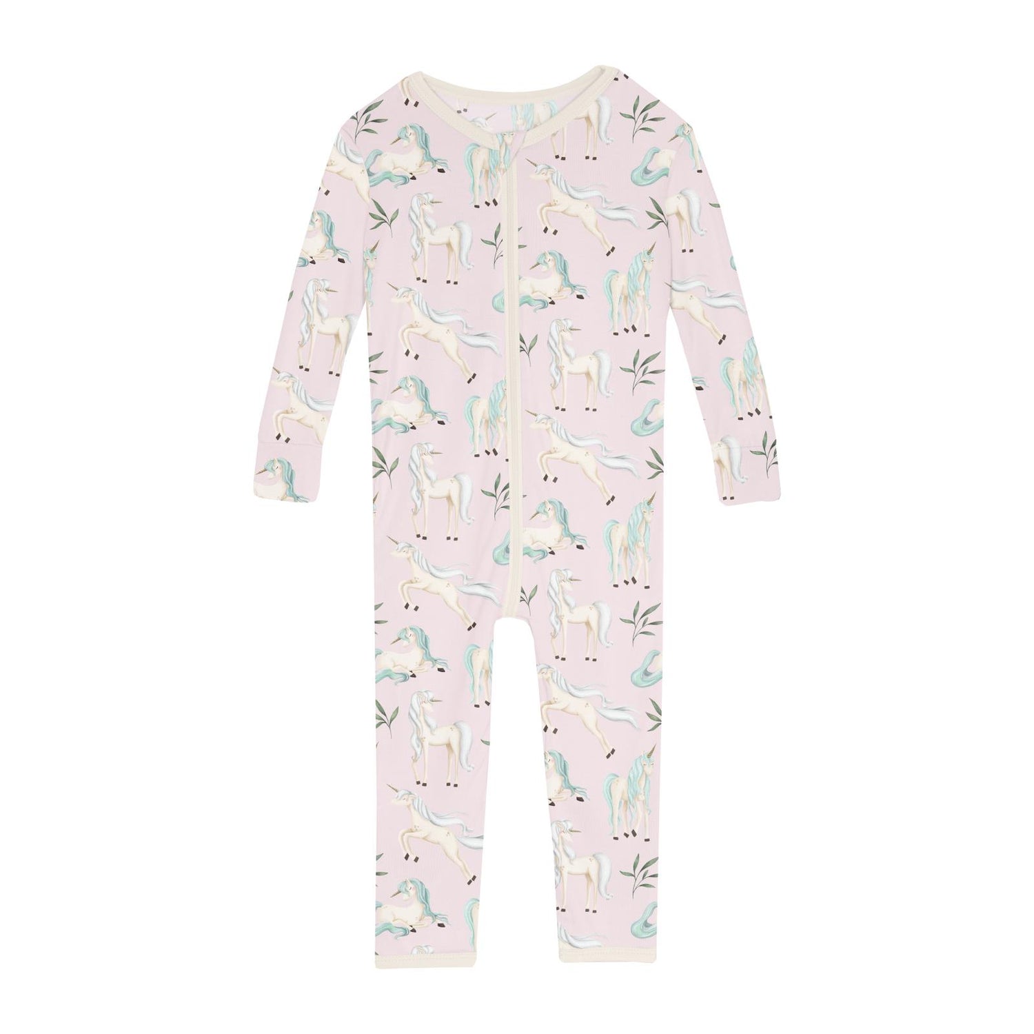 Print Convertible Sleeper with Zipper in Shrinking Violet Sleeping Unicorns (360234)