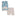 Print Short Sleeve Hoodie Tank Outfit Set in Seaside Blue On the Way (319934)