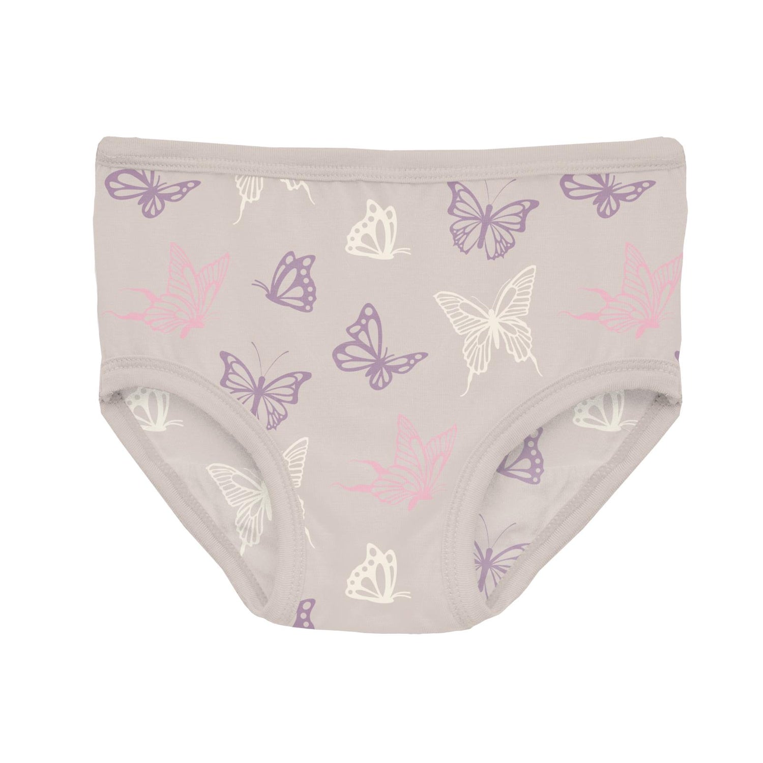 Print Girl's Underwear in Latte Butterflies (319945)