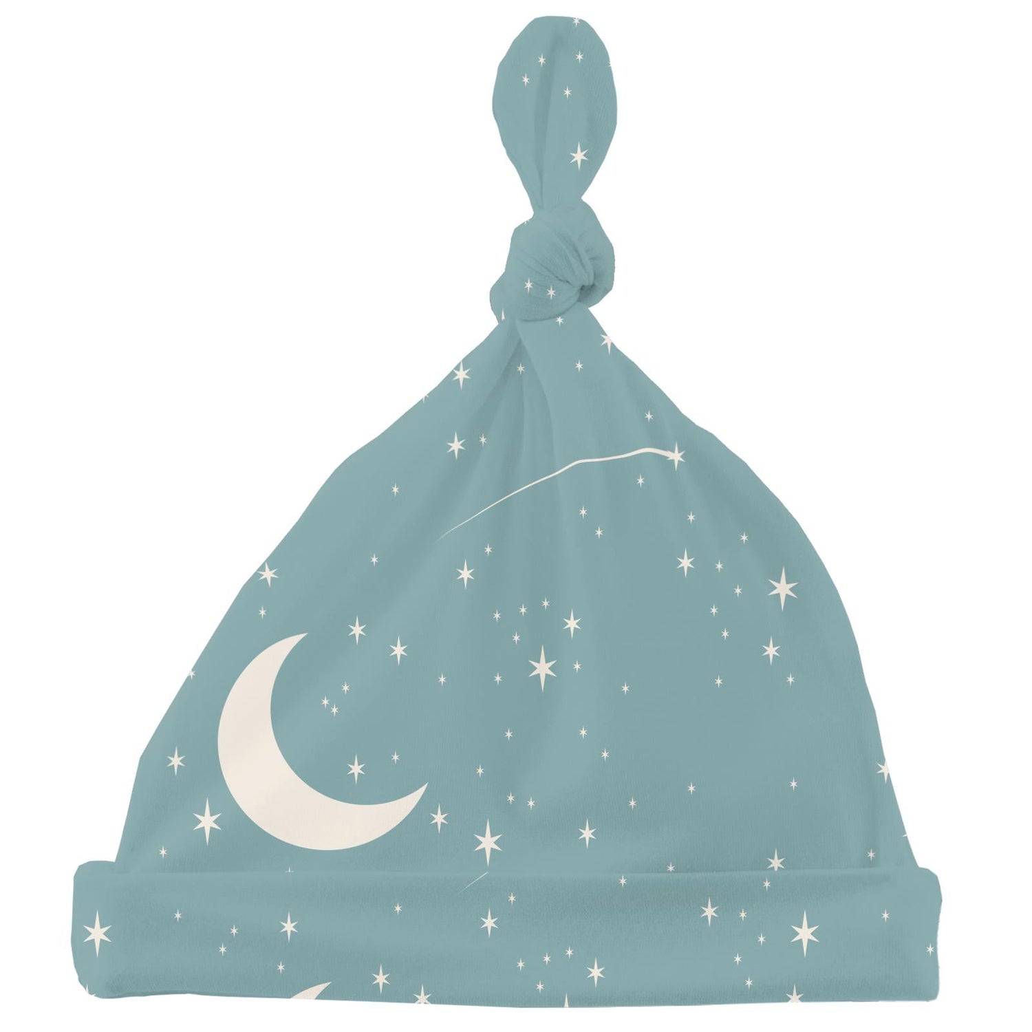 Print Knot Hat in Jade Starry Sky & Moon (320144)