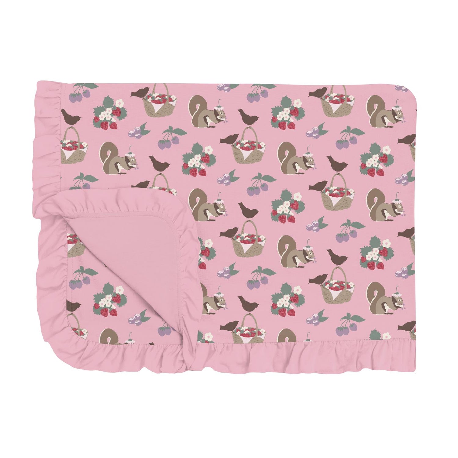 Print Ruffle Toddler Blanket in Cake Pop Berry Picking (320190)