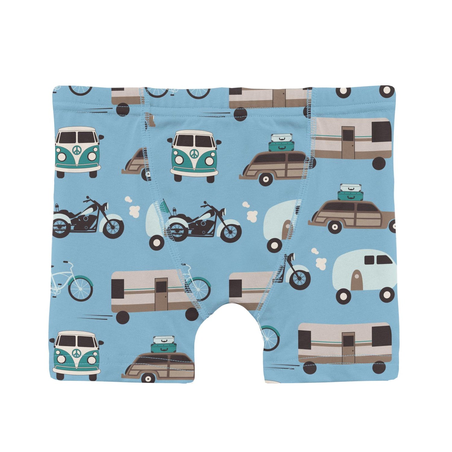 Print Boy's Boxer Brief in Seaside Blue On the Way (321653)