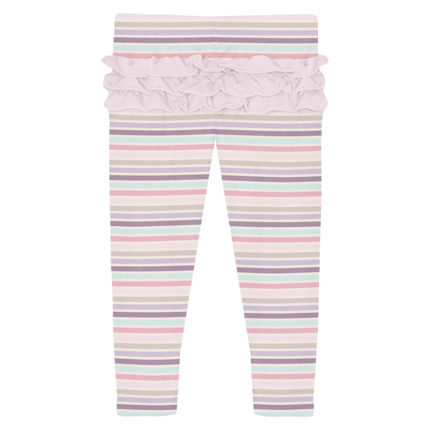 Print Ruffle Leggings in Ice Cream Stripe (321735)