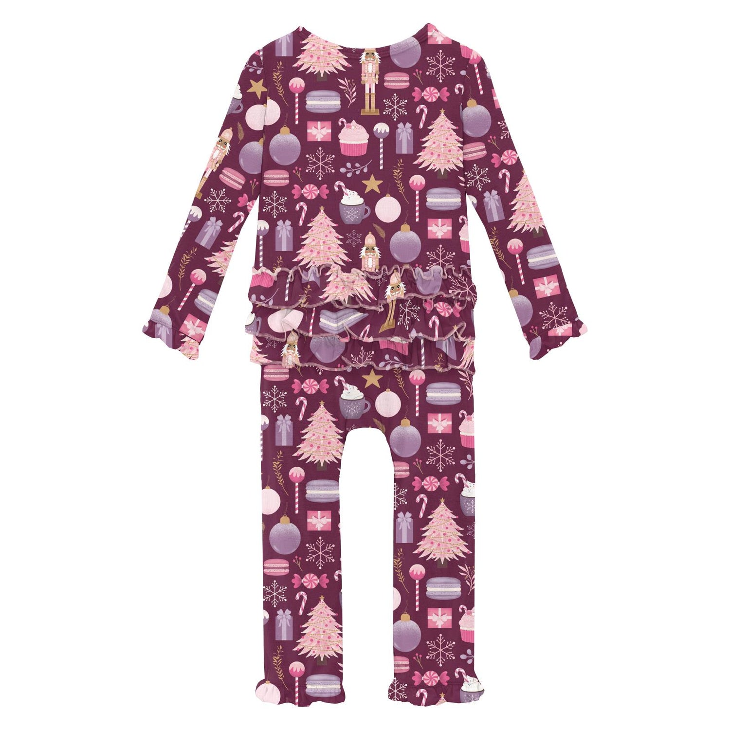 Print Oh La La Ruffle Romper in Melody Sugar Plum (370930)