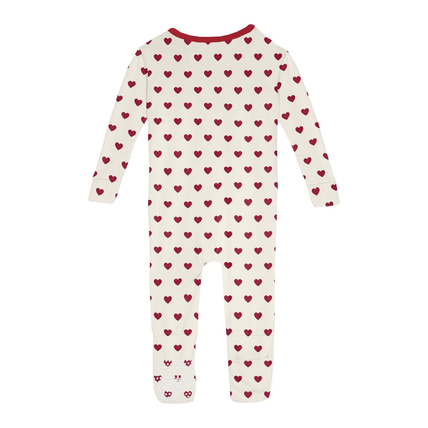 Print Convertible Sleeper with Zipper in Natural Hearts (283662)