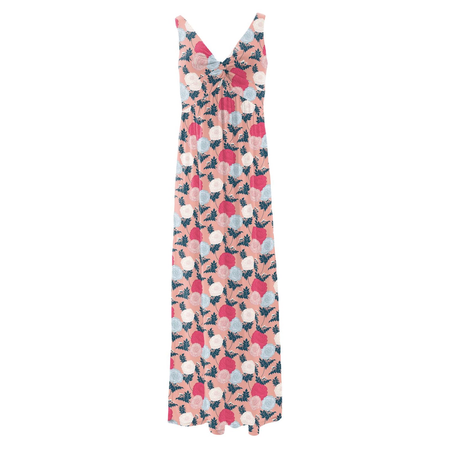 Women's Print Simple Twist Nightgown in Blush Enchanted Floral