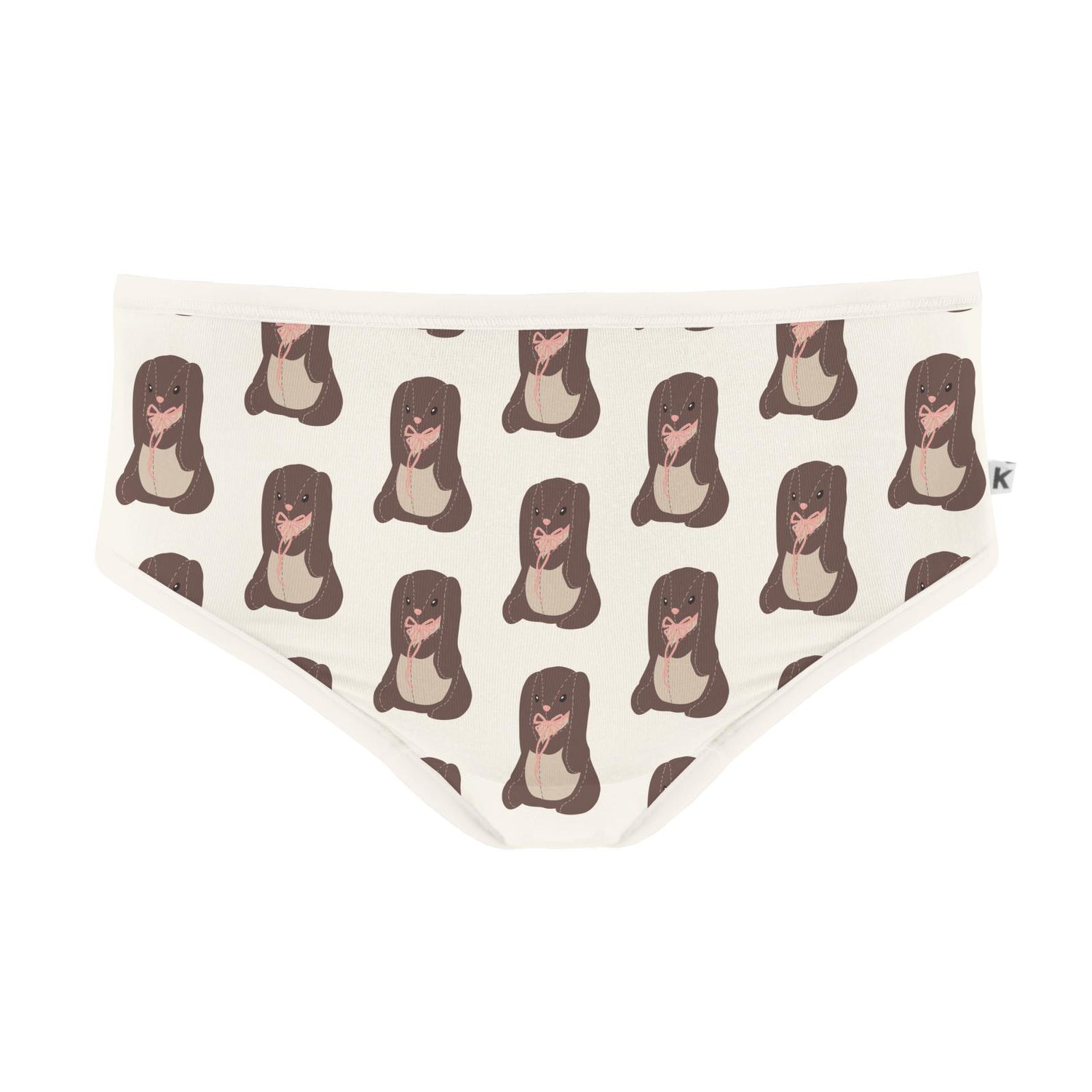 Women's Print Classic Brief in Natural Velveteen Rabbit