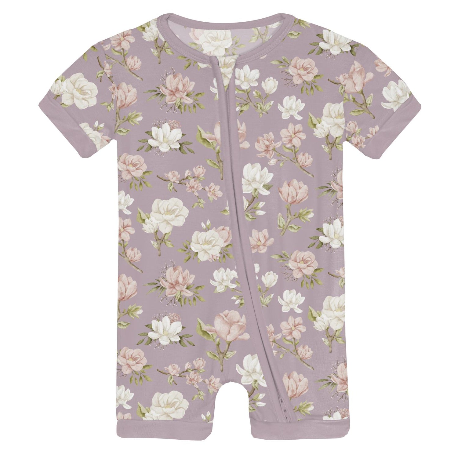 Print Shorty Sleeper with Zipper in Sweet Pea Spring Floral (362162)