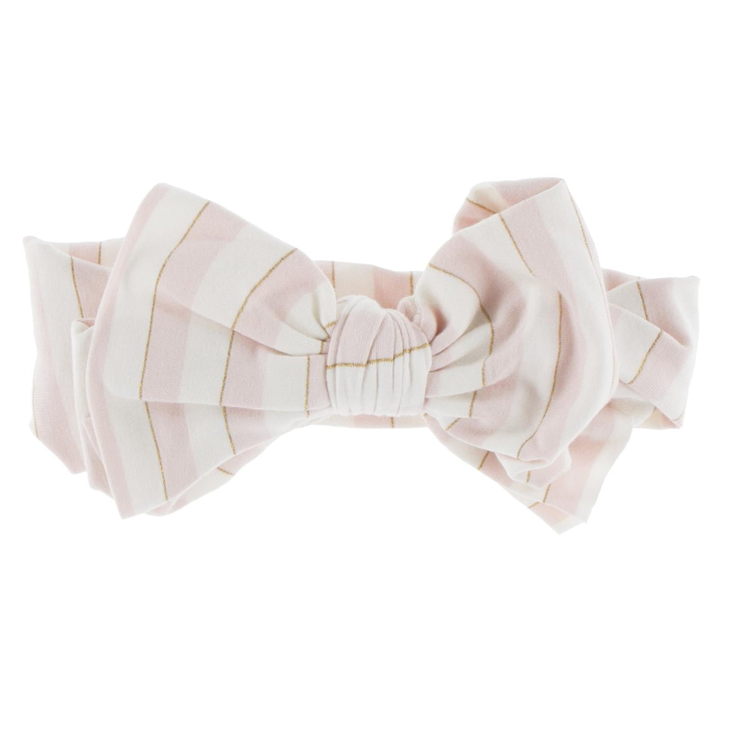Print Luxe Head Wrap with Bow in Everyday Heroes Sweet Stripe (374240)
