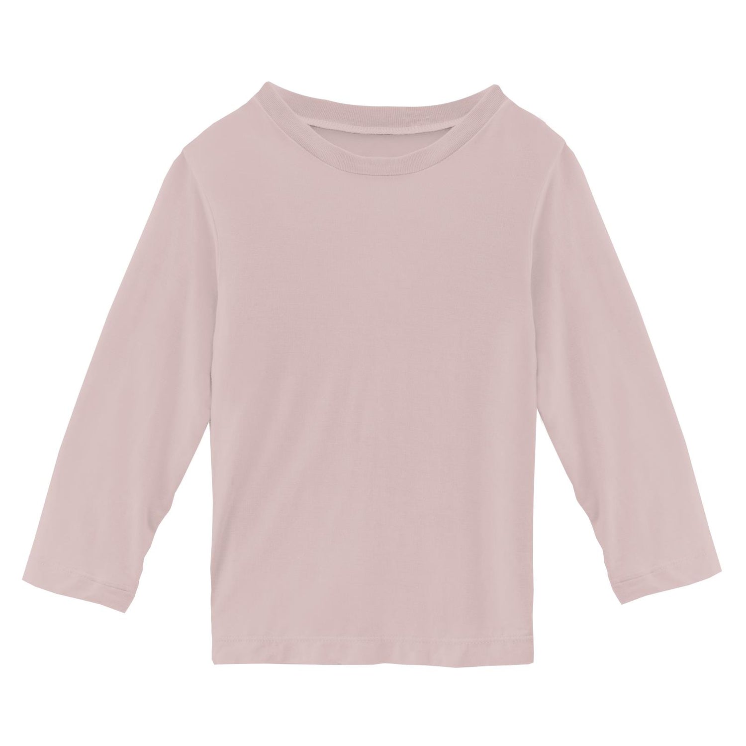 Long Sleeve Crew Neck Tee in Baby Rose (373048)