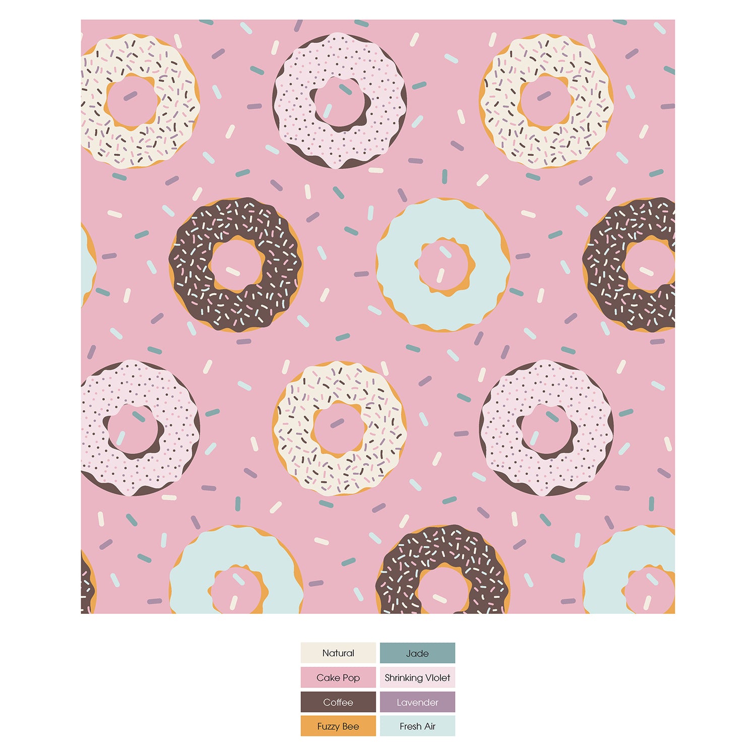 Print Terry-Lined Raincoat in Cake Pop Donuts and Sprinkles (316013)