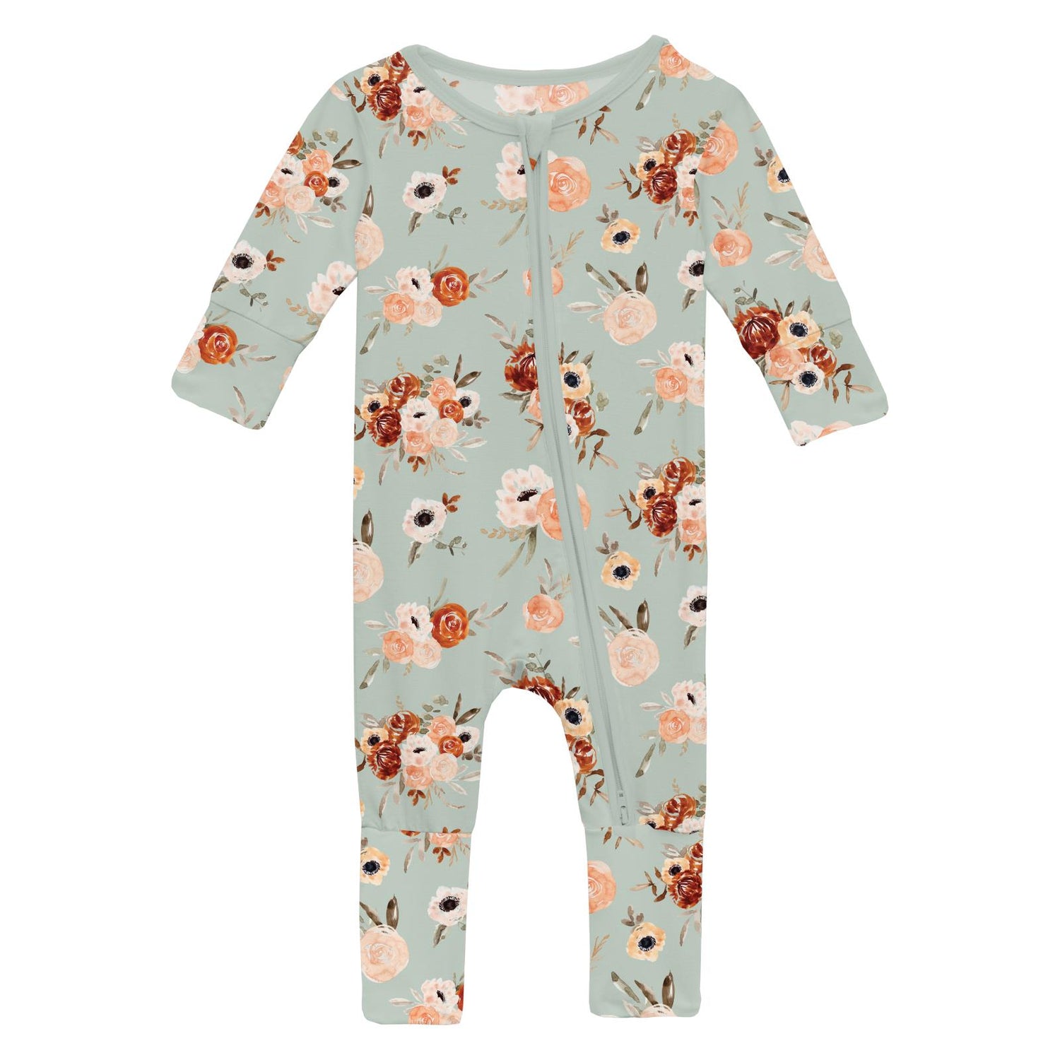 Print Convertible Coverall in Aloe Fall Floral (364379)
