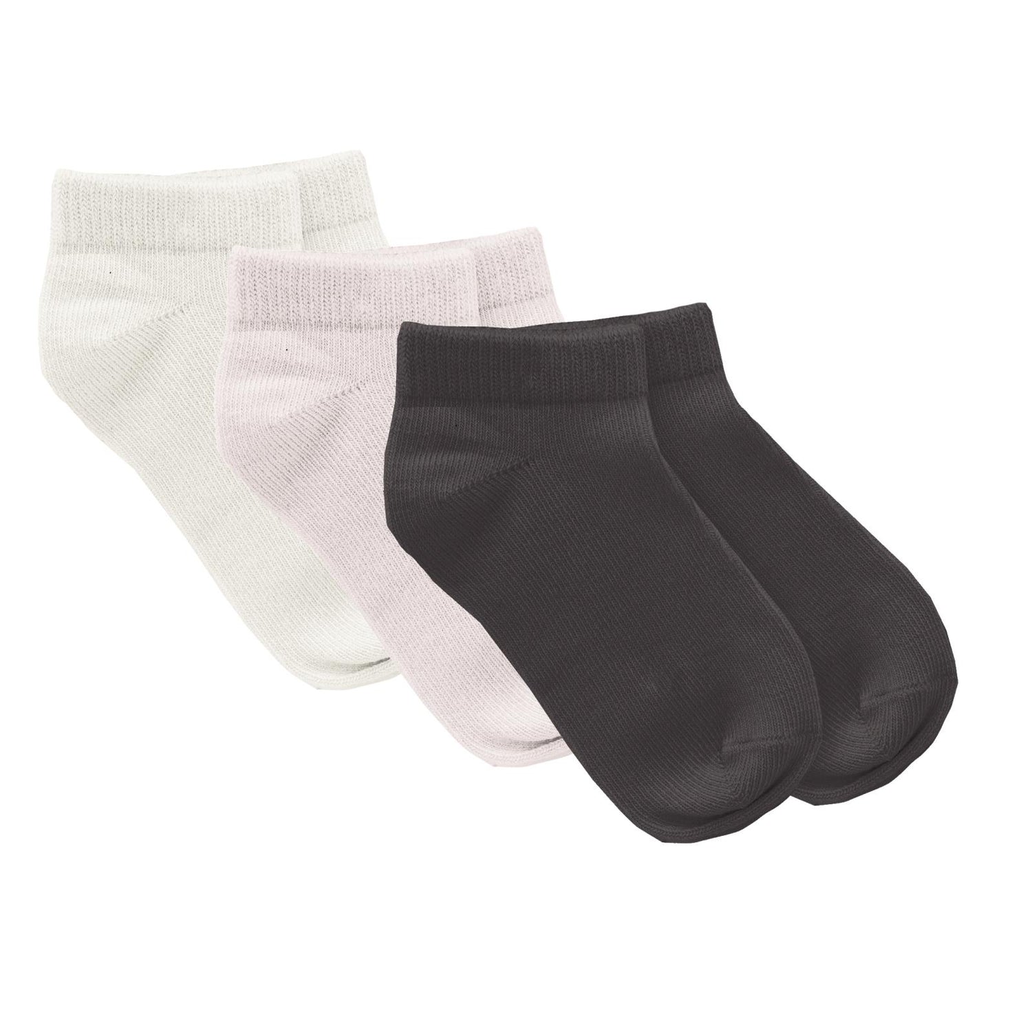 Ankle Socks Set of 3 in Midnight, Natural and Macaroon (220381)