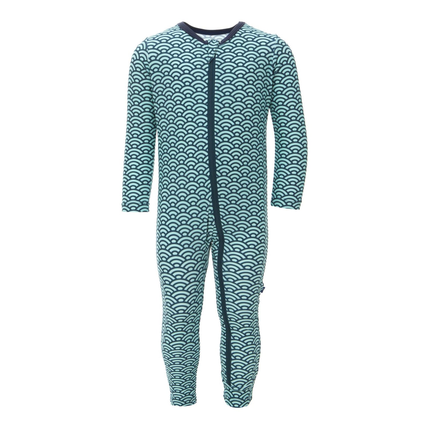 Print Swim Coverall in Summer Sky Waves (243277)