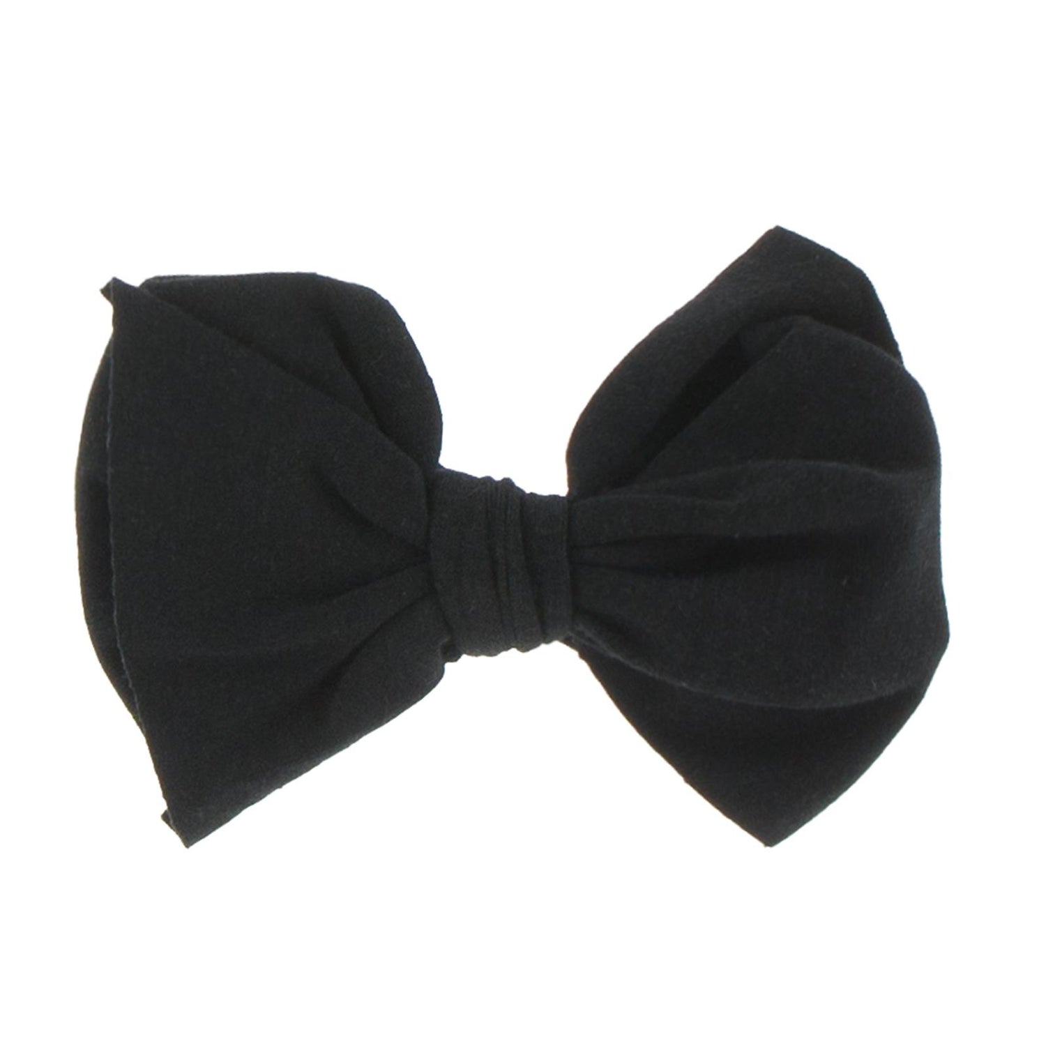 Luxe Skinny Bow with Nude Headband in Midnight (285238)