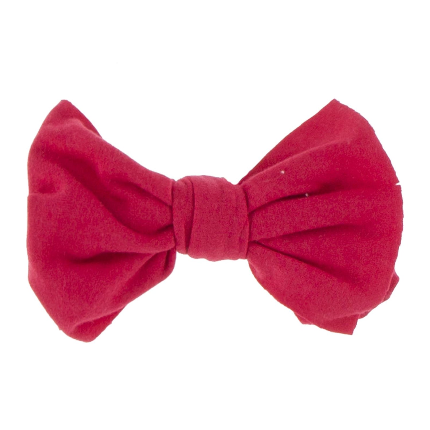 Luxe Skinny Bow with Nude Headband in Flag Red