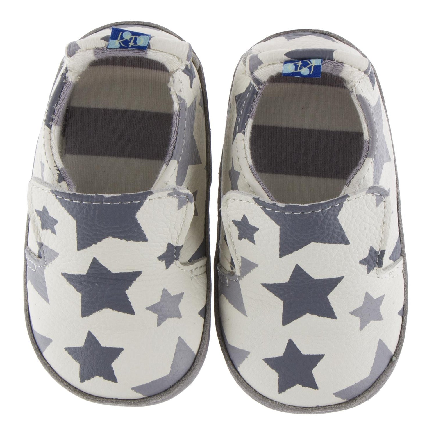 Rubber Grip Sole Shoes in Feather/Rain Stars