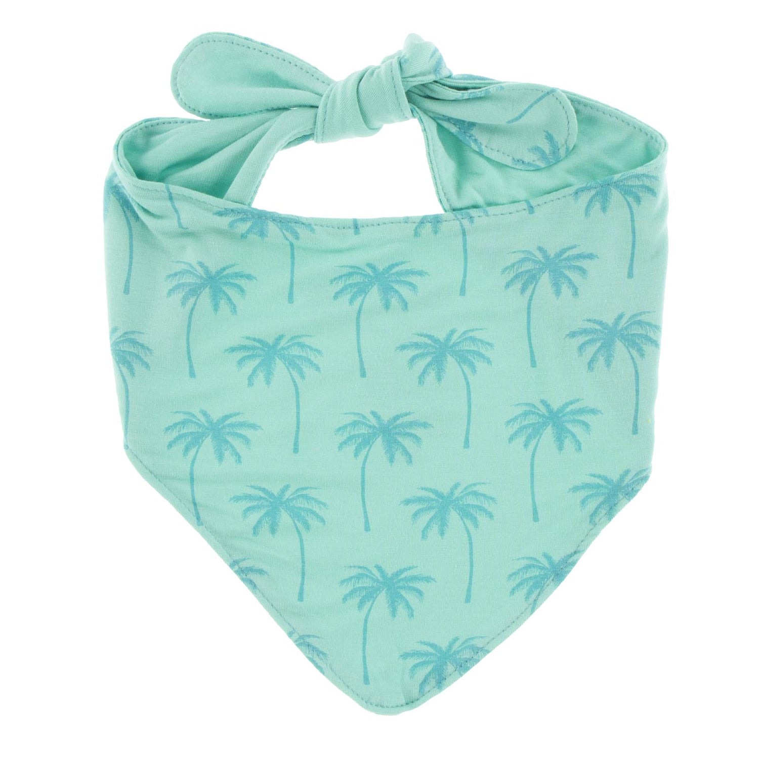 Print Dog Bandana in Glass Palm Trees