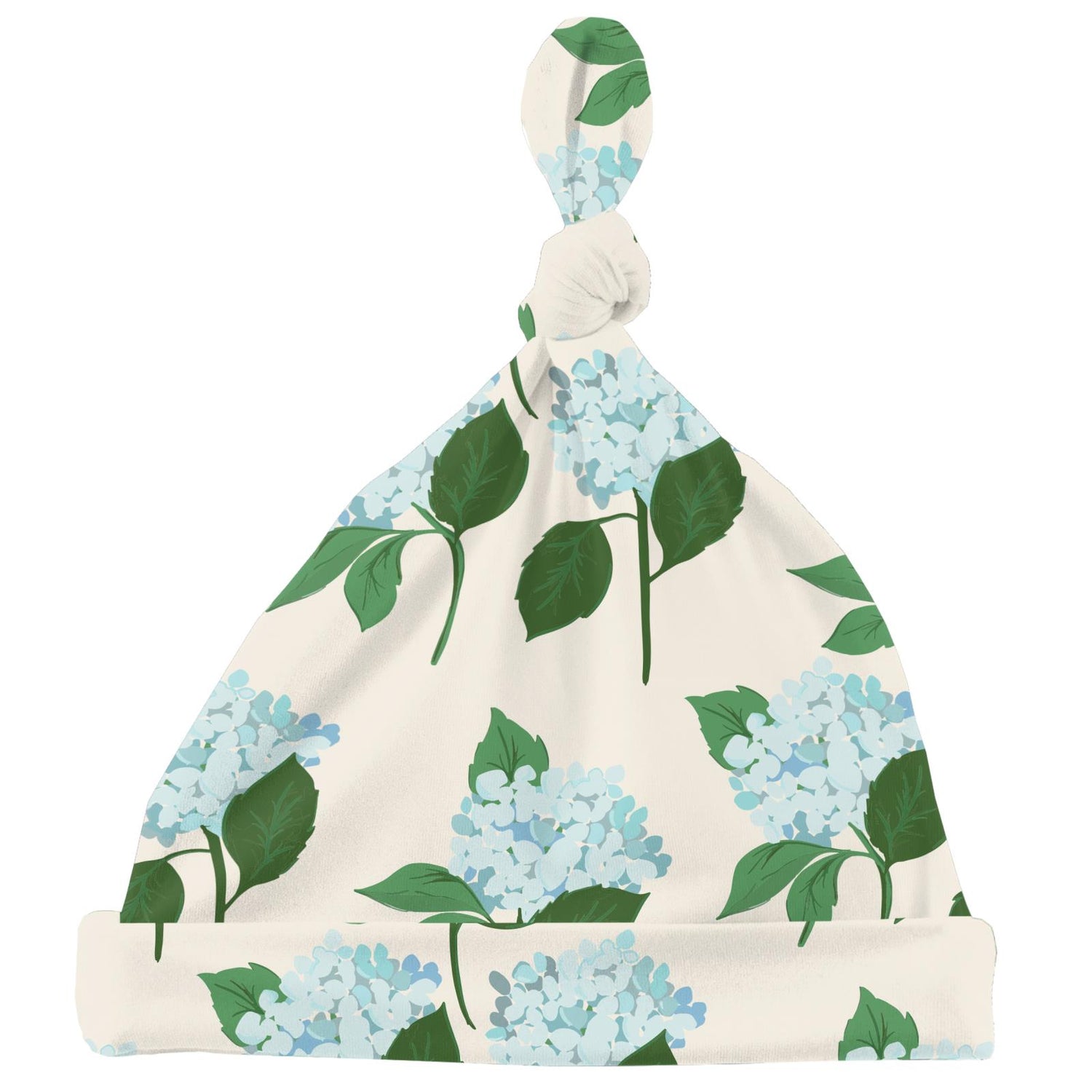 Print Knot Hat in Hydrangea Bouquet (312322)