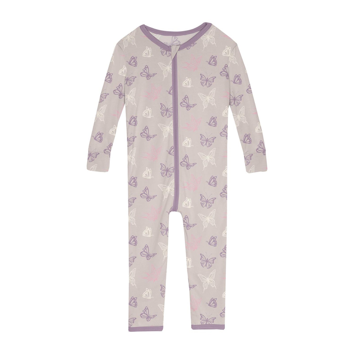Print Convertible Sleeper with Zipper in Latte Butterflies (360400)