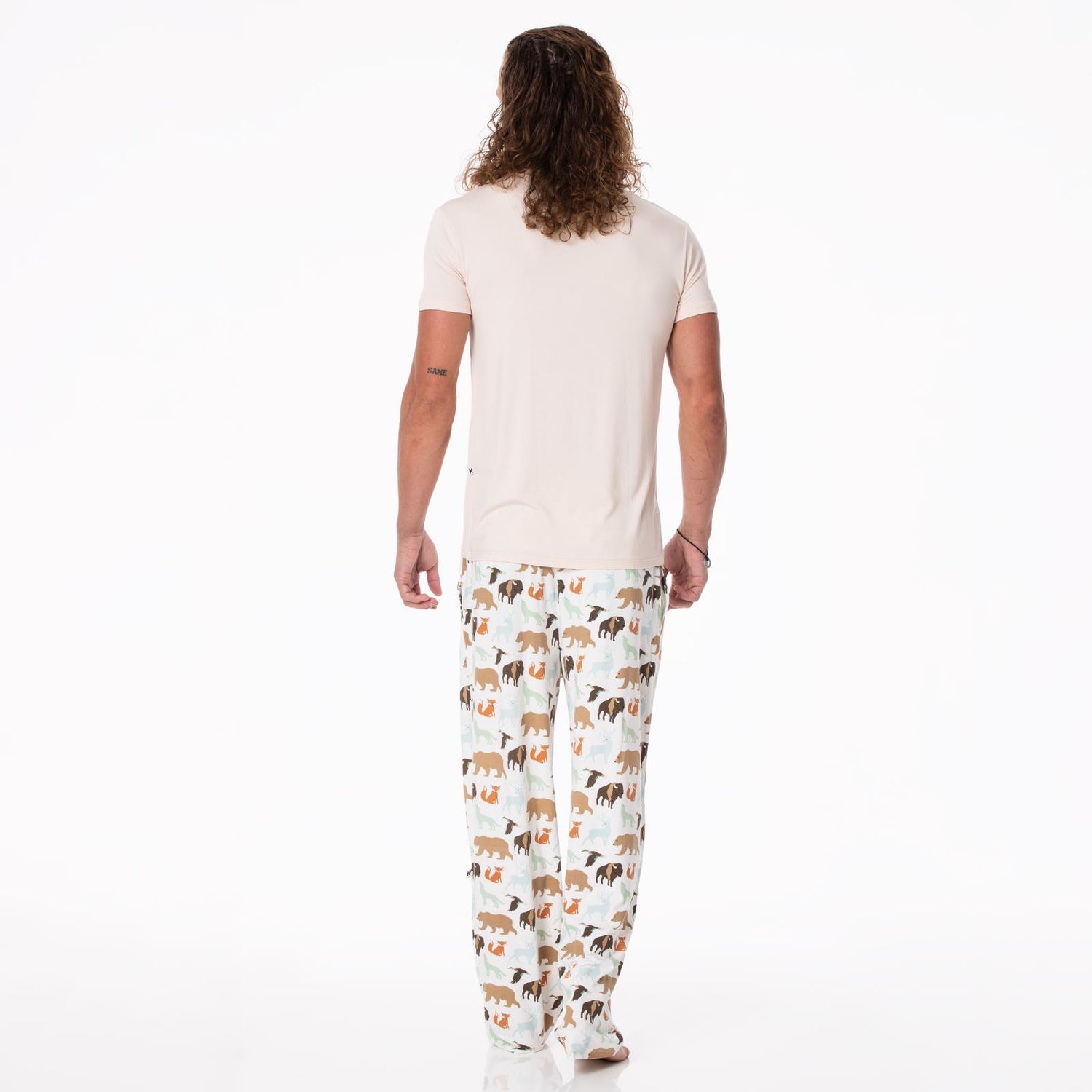 Men's Print Pajama Pants in National Wildlife Federation