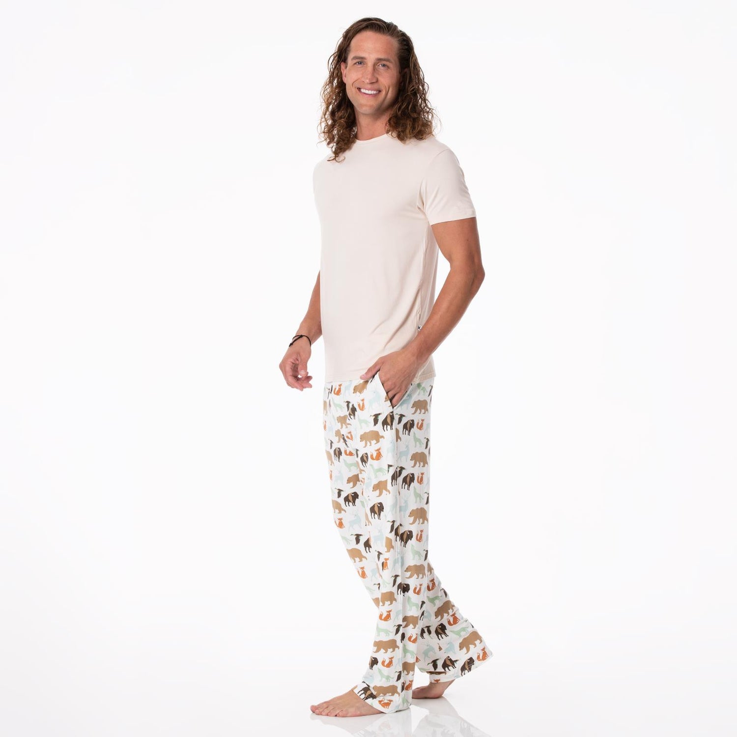 Men's Print Pajama Pants in National Wildlife Federation