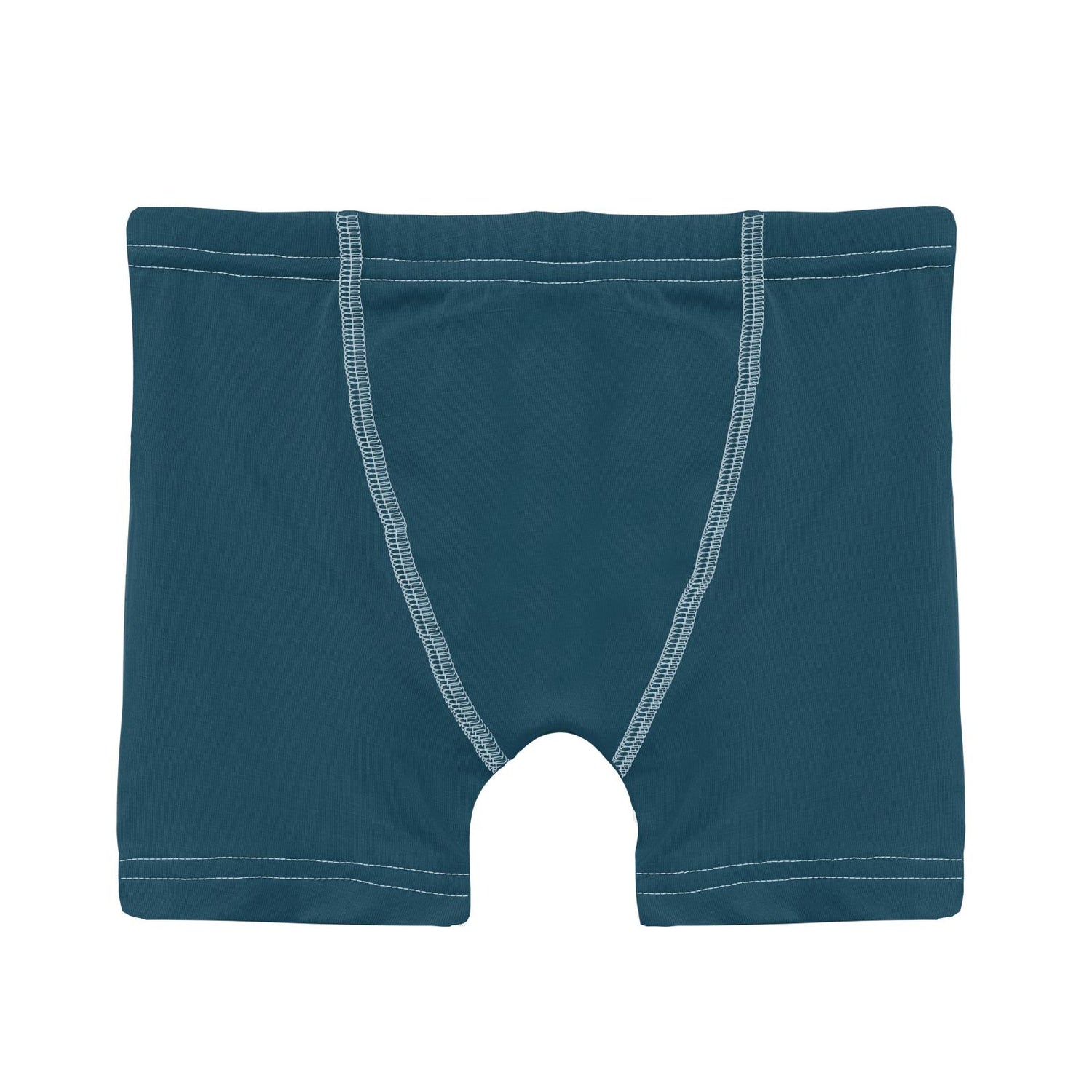Boy's Boxer Brief in Peacock with Illusion Blue
