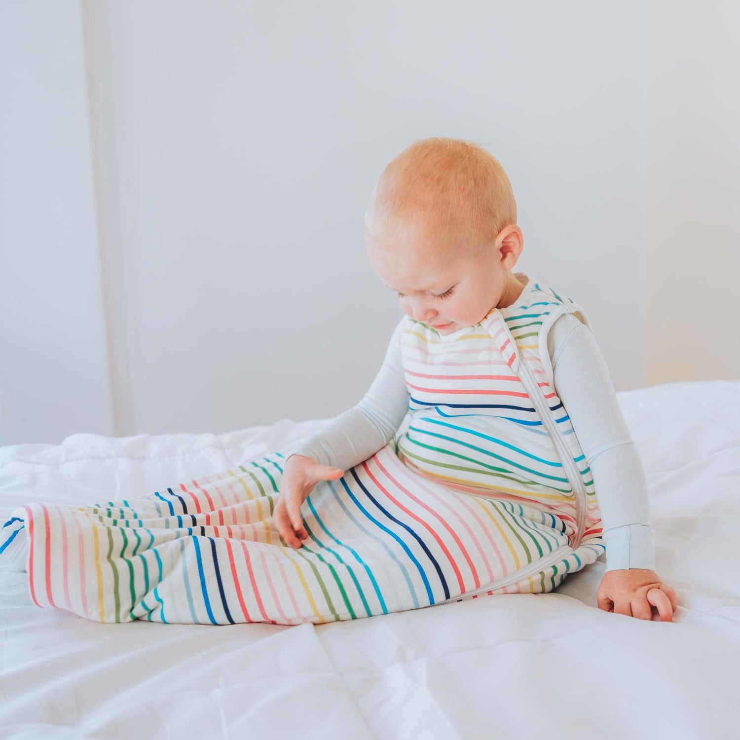 Print Fluffle Sleep Bag in Happy Stripe (359338)