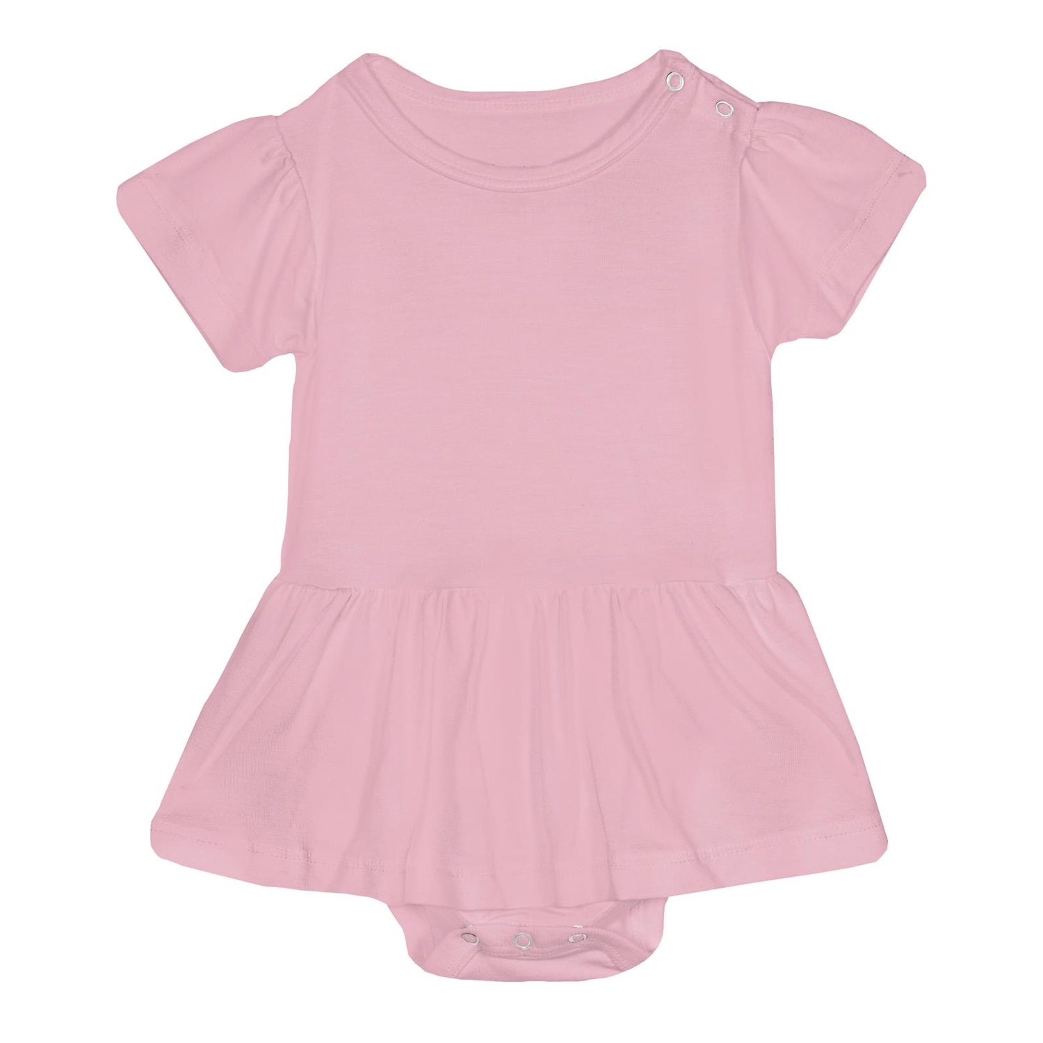 Short Sleeve Skirted One Piece in Cake Pop (359642)