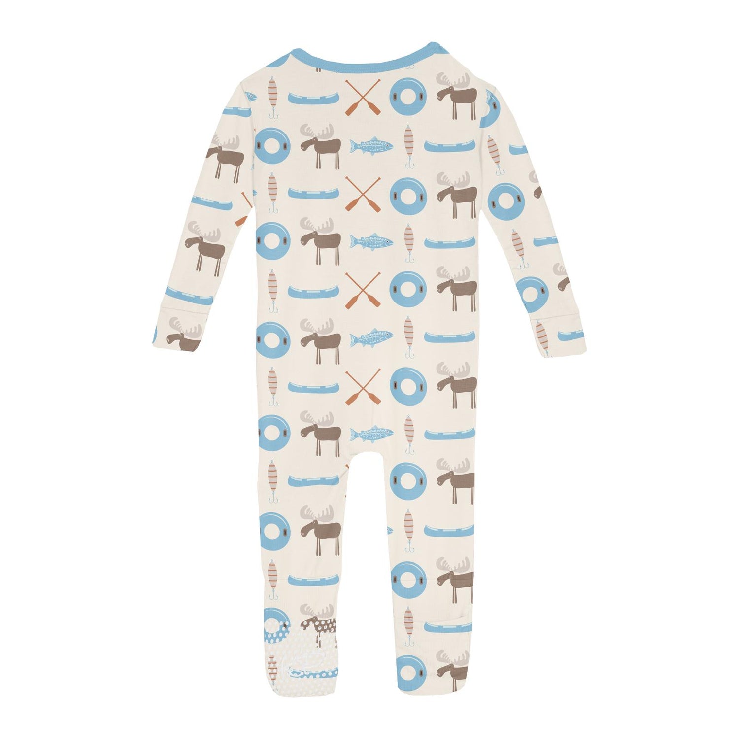 Print Convertible Sleeper with Zipper in Natural Lake Life (360357)