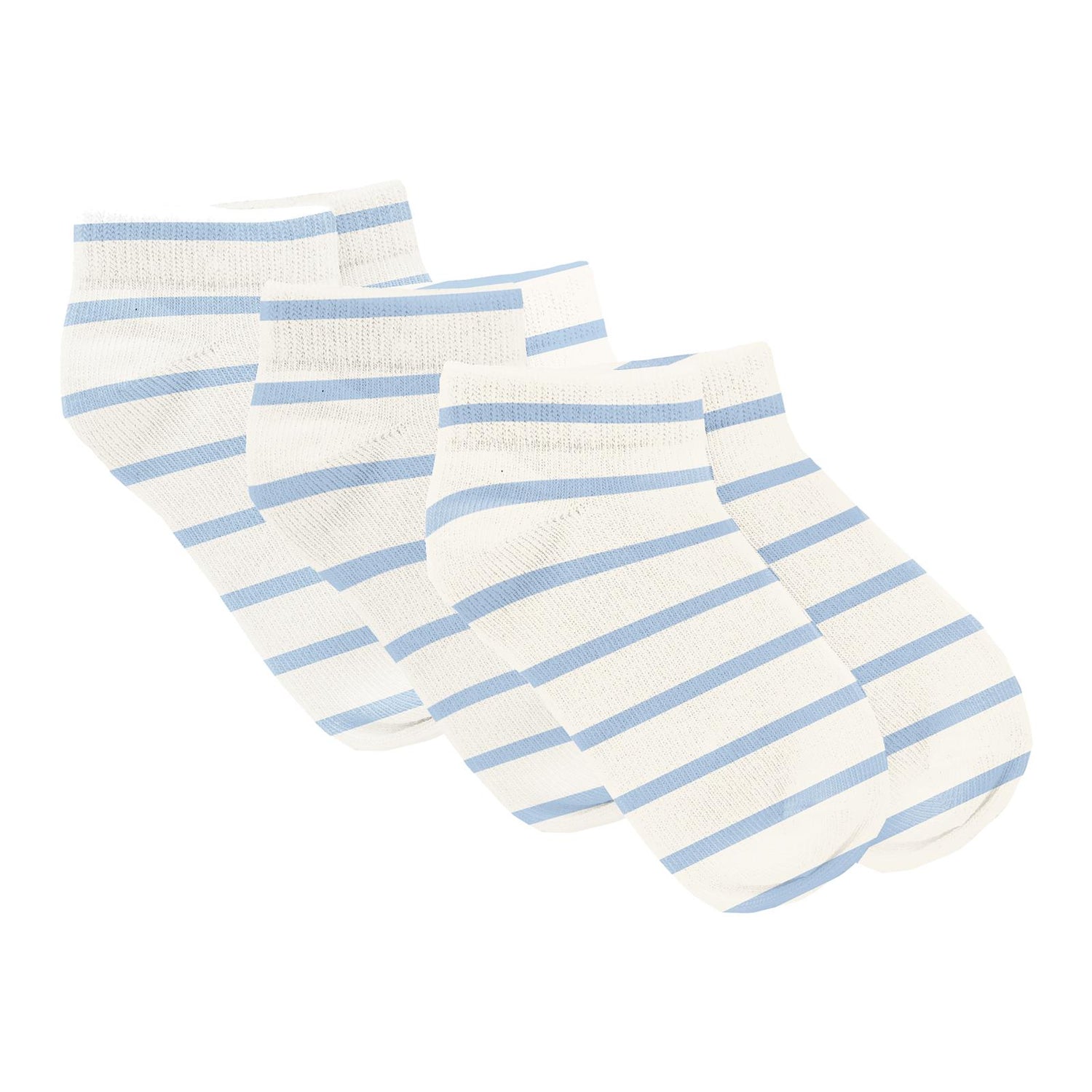 Print Ankle Socks Set of 3 in Pond Sweet Stripe (338405)